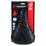 Седло детское COMIRON FIL N964R 235x155 Технологии ED Верх PU принтованный цв.чёрный красный