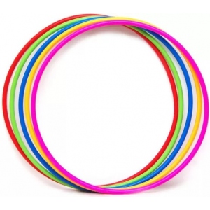 Обруч пластиковый, диаметр 90cм, широкий, яркие цвета 