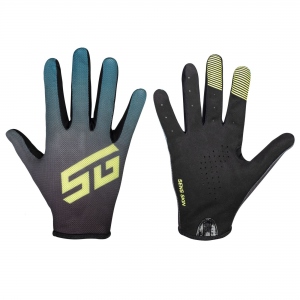 Перчатки вело полноразмерные STG Sens Skin размер S, цвет черный синий