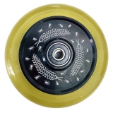 Колесо для самоката X-Treme 100*24мм Hollow core yellow transparent