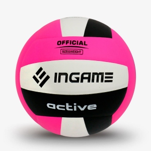 Мяч волейбольный INGAME ACTIVE цвет черный, белый, красный