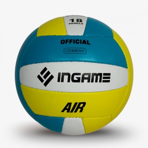Мяч волейбольный INGAME AIR цв.желтый голубой