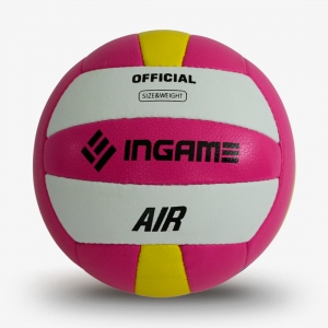 Мяч волейбольный INGAME AIR, цвет розовый, желтый
