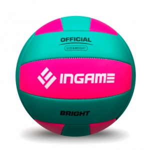 Мяч волейбольный Ingame Bright цв.бирюзовый розовый