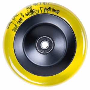 Колесо для самоката трюкового Street mama transparent, диаметр 110, ширина 26мм, желтый