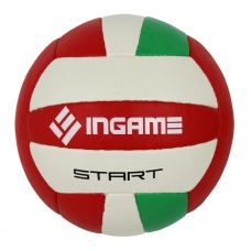 Мяч волейбольный Ingame Start цв. зеленый белый красный