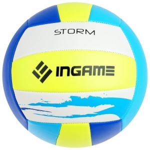 Мяч волейбольный INGAME STORM, цвет белый, желтый, синий