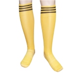 Гетры футбольные подростковые, усиленные, цвет желтый, размер 36-41