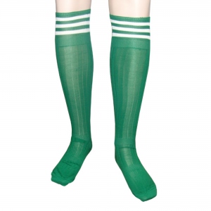 Гетры футбольные подростковые усиленные, цвет зеленый, размер 36-41