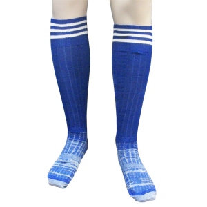Гетры футбольные подростковые усиленные, цвет синий, размер 36-41