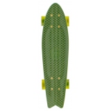 Скейтборд пластиковый Fishboard 23 dark green 1/4