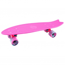 Скейтборд пластиковый Fishboard 23 pink 1/4