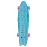 Скейтборд пластиковый Fishboard 23 sky blue 1/4