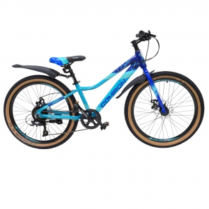 Велосипед горный COMIRON SMART, 24", рама 12", цвет синий, голубой металлик