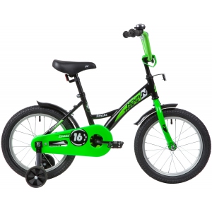 Велосипед Novatrack STRIKE, 16", цвет черный, зелёный