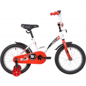 Велосипед детский Novatrack Strike, 16", цвет белый-красный