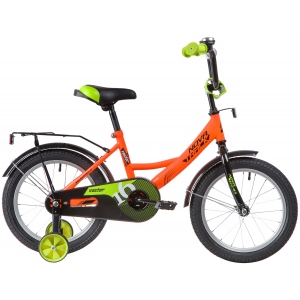 Велосипед детский Novatrack Vector, 16", цвет оранжевый