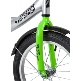 Велосипед детский Novatrack Vector, 16", цвет серебристый