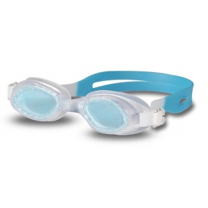 Очки для плавания Indigo G1500, цвет белый-голубой