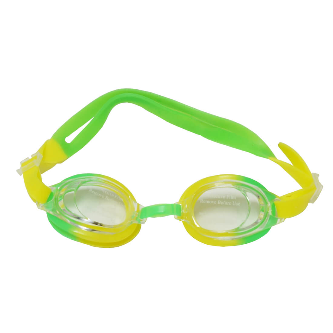 Очки для плавания Ronin PALM в футляре, цвет зеленый, желтый