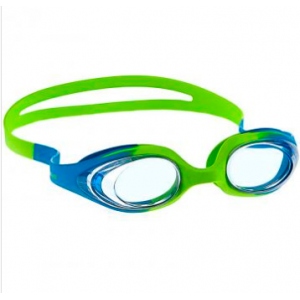Очки для плавания юниорские Strechy Junior, синий-зеленый