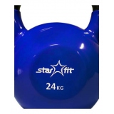 Гиря виниловая Starfit DB-401 24кг тёмно-синяя