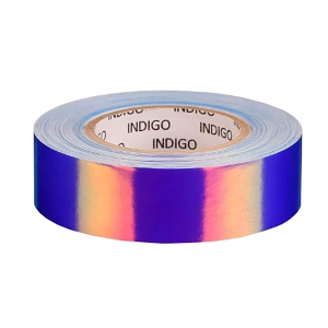 Обмотка для обруча с подкладкой 20мм 14м INDIGO Rainbow зеркальная сине-фиолетовый
