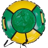 Тюбинг с камерой Ника диаметр 950мм, цвет зеленый-желтый