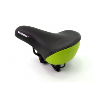 Седло для детского велосипеда Фрегат цв.черный зеленый