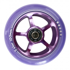 Колесо для самоката X-Treme 100*24мм 5 star purple