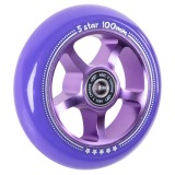 Колесо для самоката X-Treme 100*24мм 5 star purple