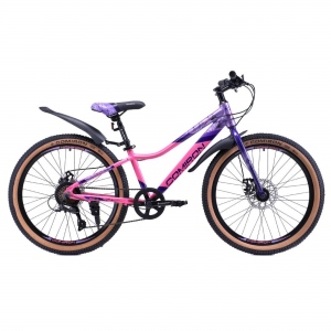 Велосипед горный COMIRON LHF SMART, 24", рама 12", цвет лавандовый, фиолетовый