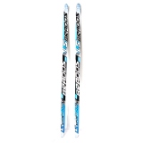 Лыжи беговые дерево-пластик STC, длина 140, Step, цвет синий
