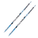 Лыжи беговые дерево-пластик STC, длина 175, Step, цвет синий