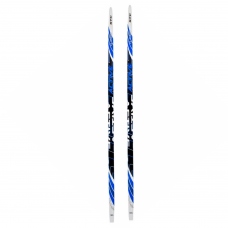 Лыжи беговые дерево-пластик STC, длина 180, Step, цвет синий