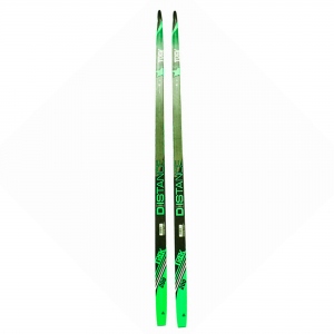 Лыжи беговые дерево-пластик STC, длина 200, Step, цвет зеленый