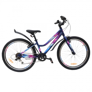 Велосипед горный Stels Navigator 420, 24", рама 12", цвет темный синий