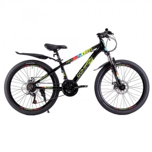 Велосипед полуфэтбайк COMIRON FLASH, 24", рама 13", цвет чёрный микс