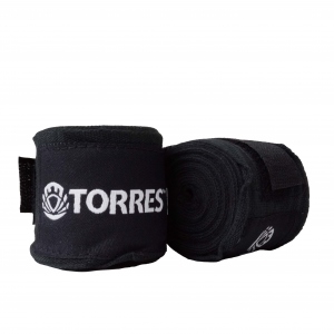 Бинт боксерский TORRES, длина 2,5м, материал хлопок, цвет черный