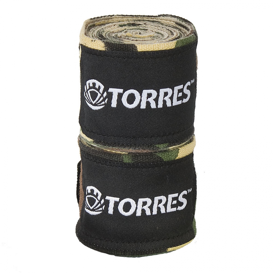 Бинт боксерский TORRES, длина 2,5м, материал хлопок, эластан, цвет камуфляж