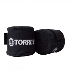 Бинт боксерский TORRES, длина 2,5, материал хлопок, эластан, цвет черный