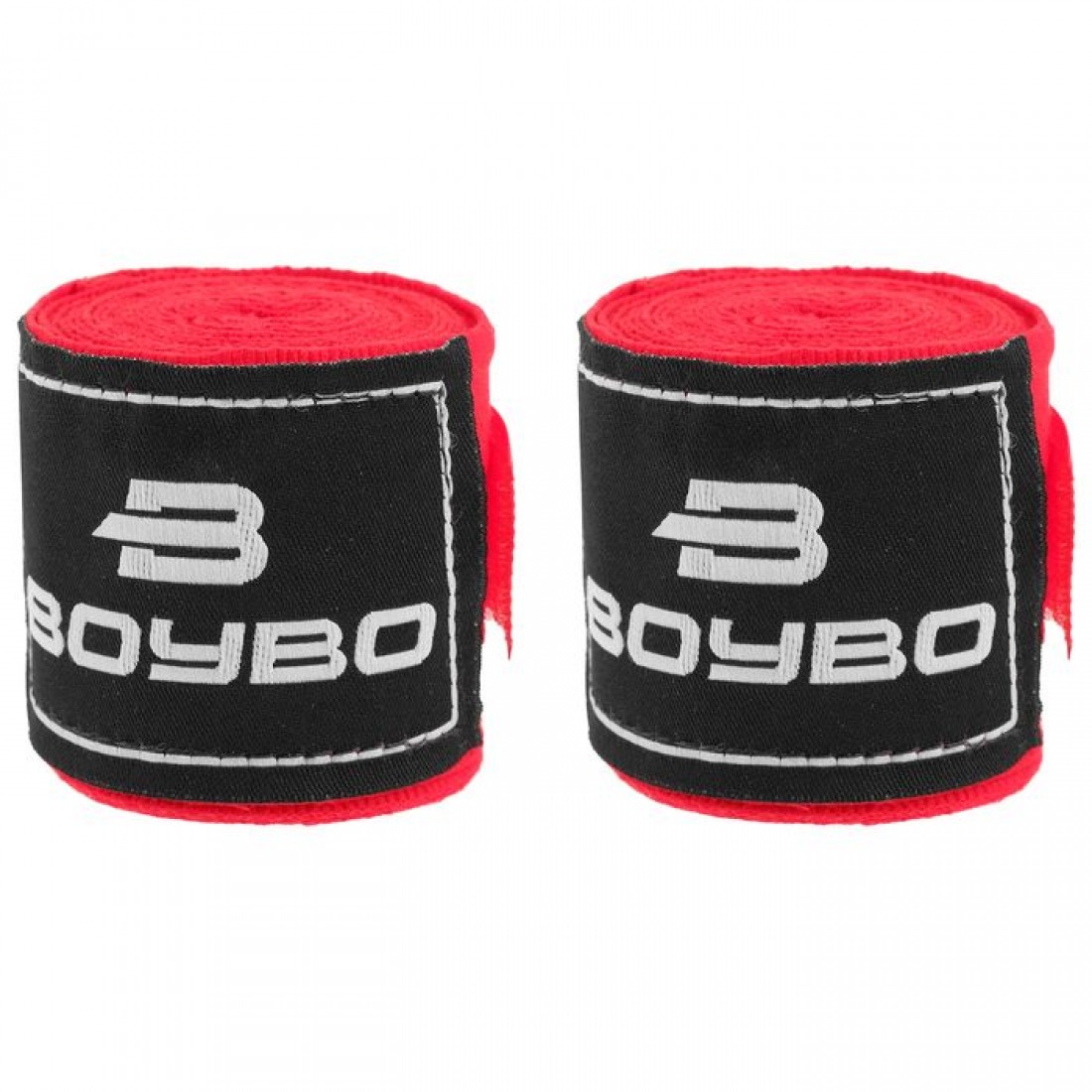 Бинты боксерские BoyBo, длина 4,5 метра, материал хлопок, цвет красный