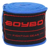 Бинты боксерские BoyBo, длина 4,5 м, материал хлопок, эластан, цвет синий