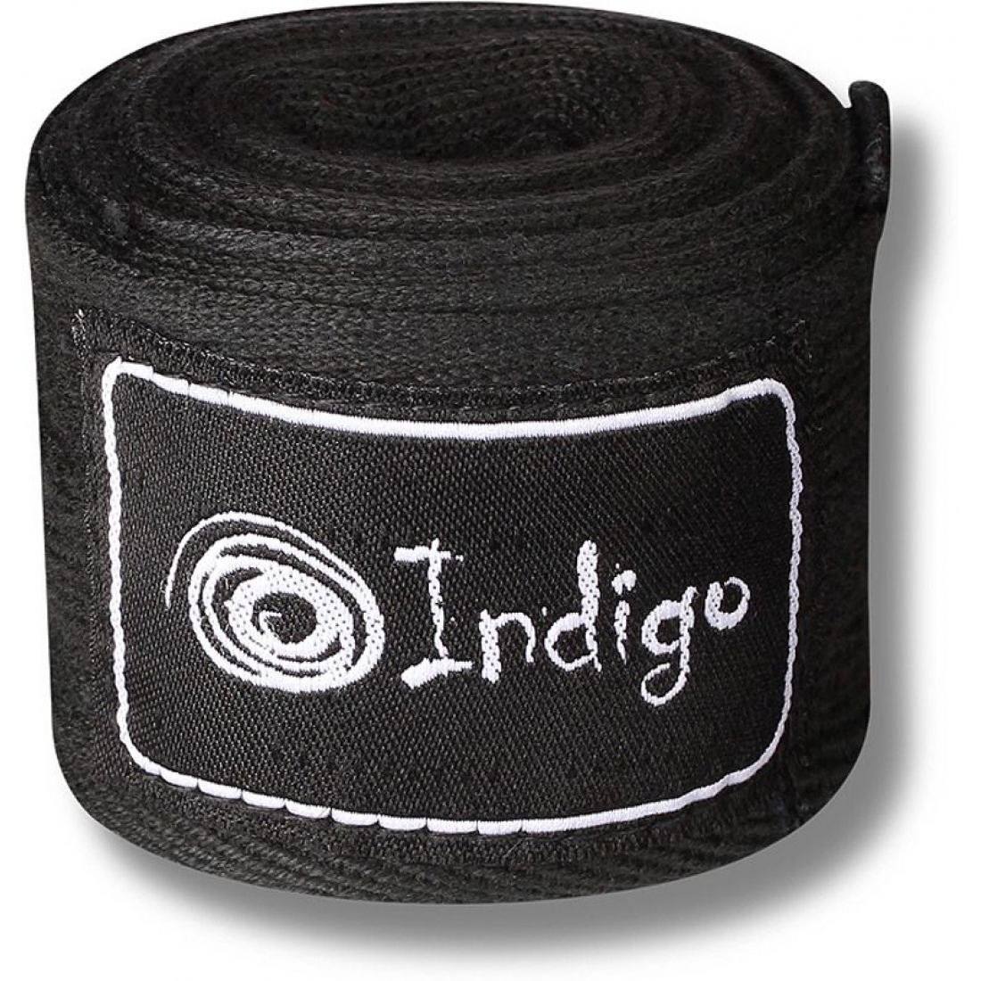 Бинты боксерские Indigo, длина 2,5 м, материал х/б, эластан, цвет черный