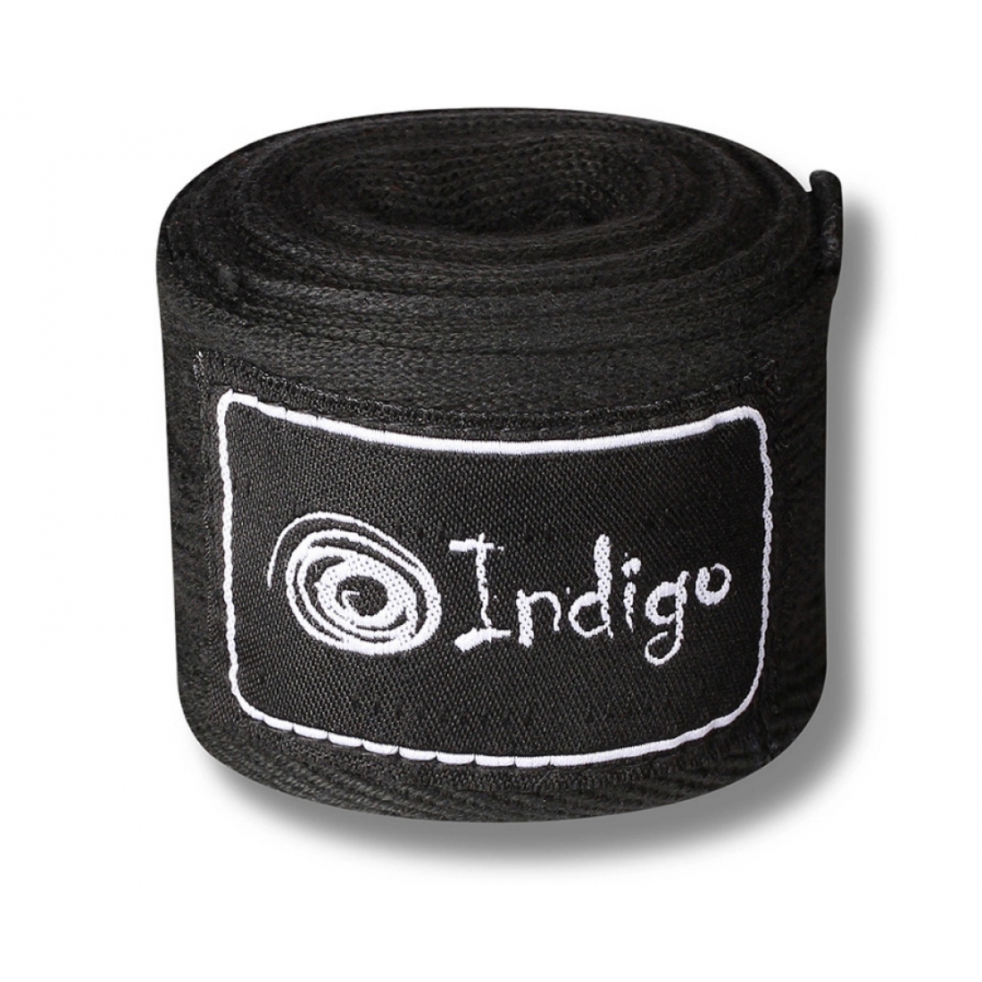 Бинты боксерские Indigo, длина 3,5 м, материал х/б, эластан, цвет черный