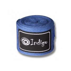 Бинты боксерские Indigo, длина 3 м, х/б, эластан, цвет синий
