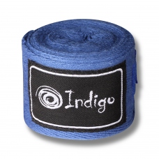 Бинты боксерские Indigo, длина 4 м, материал х/б, эластан, цвет синий