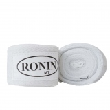 Бинты боксерские Ronin, длина 350, ширина 5см, материал хлопок, цвет белый, в комплекте 2 штуки