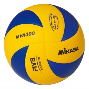Мяч волейбольный MIKASA MVA300, диагональные панели, цвет синий, желтый, размер 5