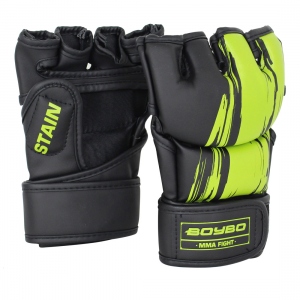 Перчатки MMA BoyBo Stain BGM311 Флекс цвет зеленый размер M